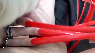 Long Red Nails