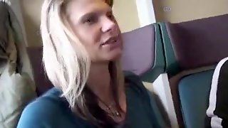 German Amateurs Fuck in train