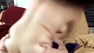 Big ass bimbo rides cock on adult webcam