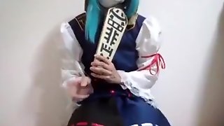 Japanese crossdresser cosplay touhou eiki