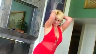 Sexy Blonde GILF Dana Hayes Masturbates and Fucks