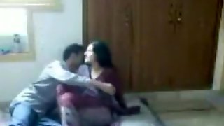 Arab girl sucks cock and gets missionary fucked on the floor