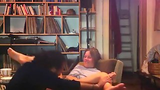 Black bull gives my wife multiple orgasms on the sofa