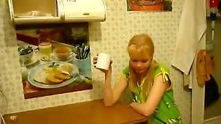Petite Russian blonde rammed