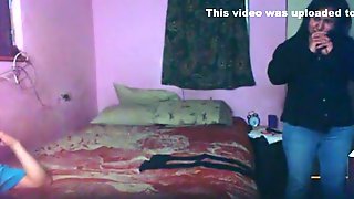 Dude sneakily captures himself fucking a girl in his bedroom