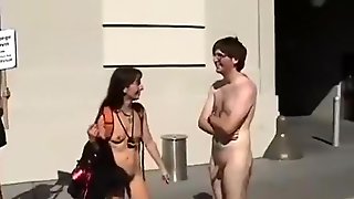 Americans walking naked on the streets of florida