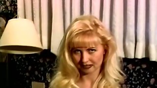 Vintage cumswallowing session for busty bimbo