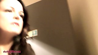 Hot milf thinks she is alone masturbating in the bathroom