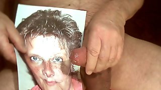 Tribute for a hot milf - facial cumshot