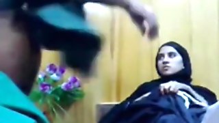 Arab girl gets missionary fucked and creampied on a table