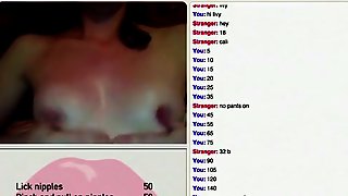Bored 18yo girl from cali plays a sex game on omegle