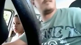 Cute latina streetslut doesnt seem to be in the mood to fuck this guy in his car