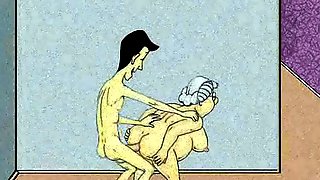 Sexy Anal Granny and Squirt! Animation!