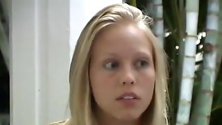 Cute college girl gets her ass and pussy fingered