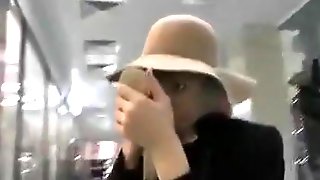 Dirty GF Walks Mall w/ Cum on Her Face