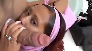 Hot Black Girl Takes Her First Big Moroccan Cock BMC