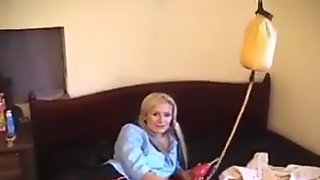 Blonde Enema, Inflatable, Belly Inflation, College Anal