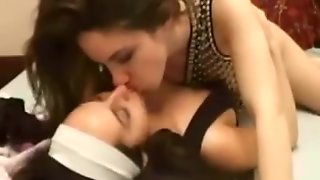 Lesbian Webcam Kissing