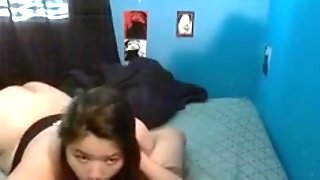 Asian BBW Deepthroat Gags BWC and takes Painal FMJ