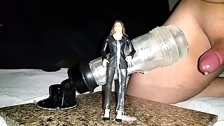 Cumming on figurine fetish. STEPHANIE MCMAHON. hot gluing. multiple cumshot