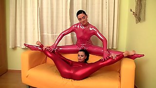 Flexi spandex lesbians