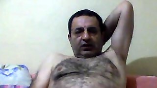 Happy turkish bear jerking off