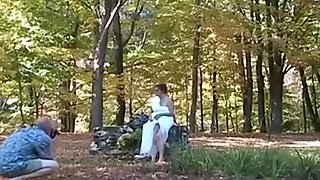 Amateur milf candi annie in outdoor fuck session