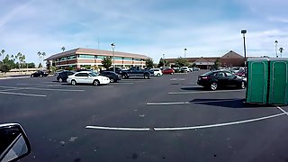 Porta Gloryhole Thick teen swallows loads of cum parking lot