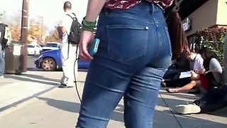 Denim video edit (Candid Teen Tight Ass Jeans)
