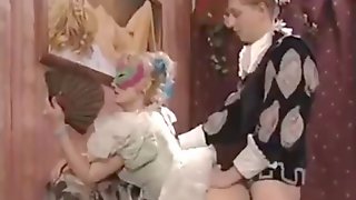 Vintage costume orgy with beautiful girls getting fucked