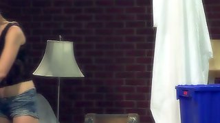 Avril Hall rides the pole