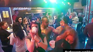 Naked party babes dancing