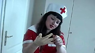 Rubber Glove Nurse Milking Guy