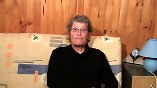 Nice old granny sucking cock and getting a hard fucking