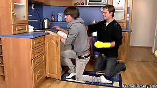 Plumber turns into gay slut boy