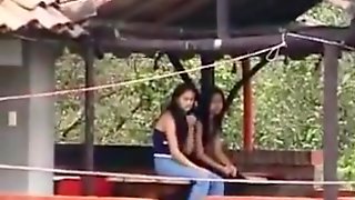 Two latin college girl receive painful tight anal