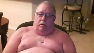 Grandpa cum on cam