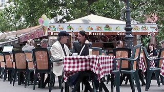 European teen fucked by old man she met at pizzeria