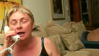 Granny Blowjob and Facial