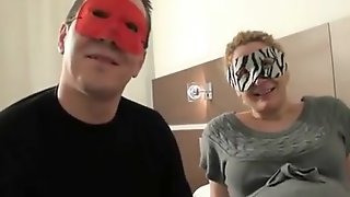 The masked pregnant slut