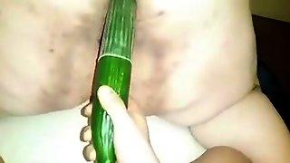 Cucumber Dildo Fuck