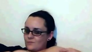 Webcamfun milf with glasses flashes tits