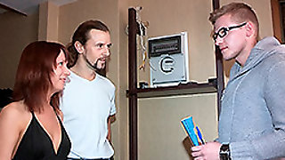 Edward & Kristina & Roman in Fucked To Pay The Bills - SellYourGF