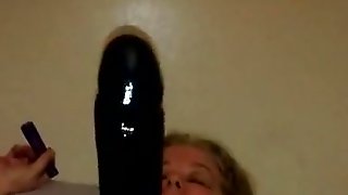 Webslut bbw taking bbc dildo