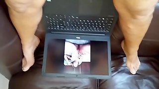 Gay Wanking Watching Porn