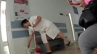 Cleaning Lady Upskirt, Voyeur