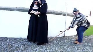 Gorgeous Cathlic nuns cant get enough of each other