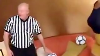Big boobs milf coach and referee