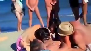 Beach sex party