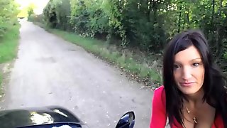 French Couple Outdoor Sex With Facial